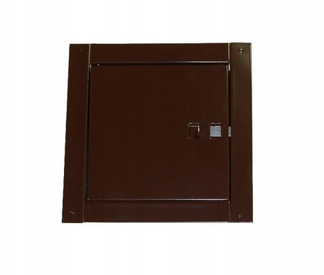 DRZWICZKI KOMINOWE 14x14 WYCZYSTKA BRĄZ