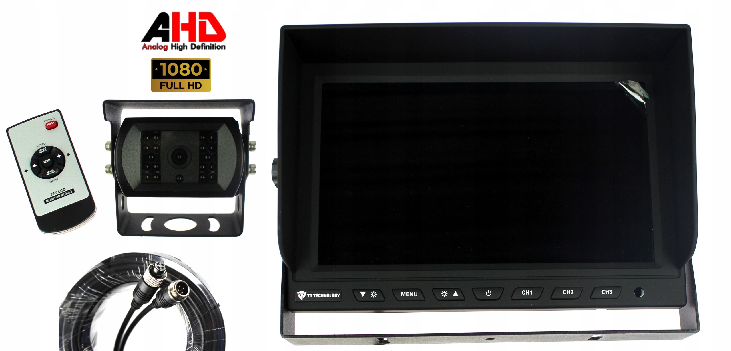 Sada 10'' Monitor Cúvacia Kamera Hd 12V 24V