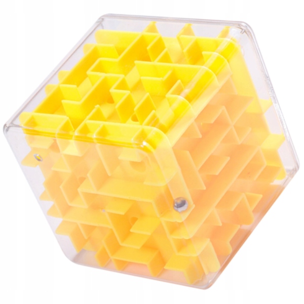 KOSTKA LOGICZNA MINI LABIRYNT 3D ŁAMIGŁOWKA NA REFLEKS Materiał plastik