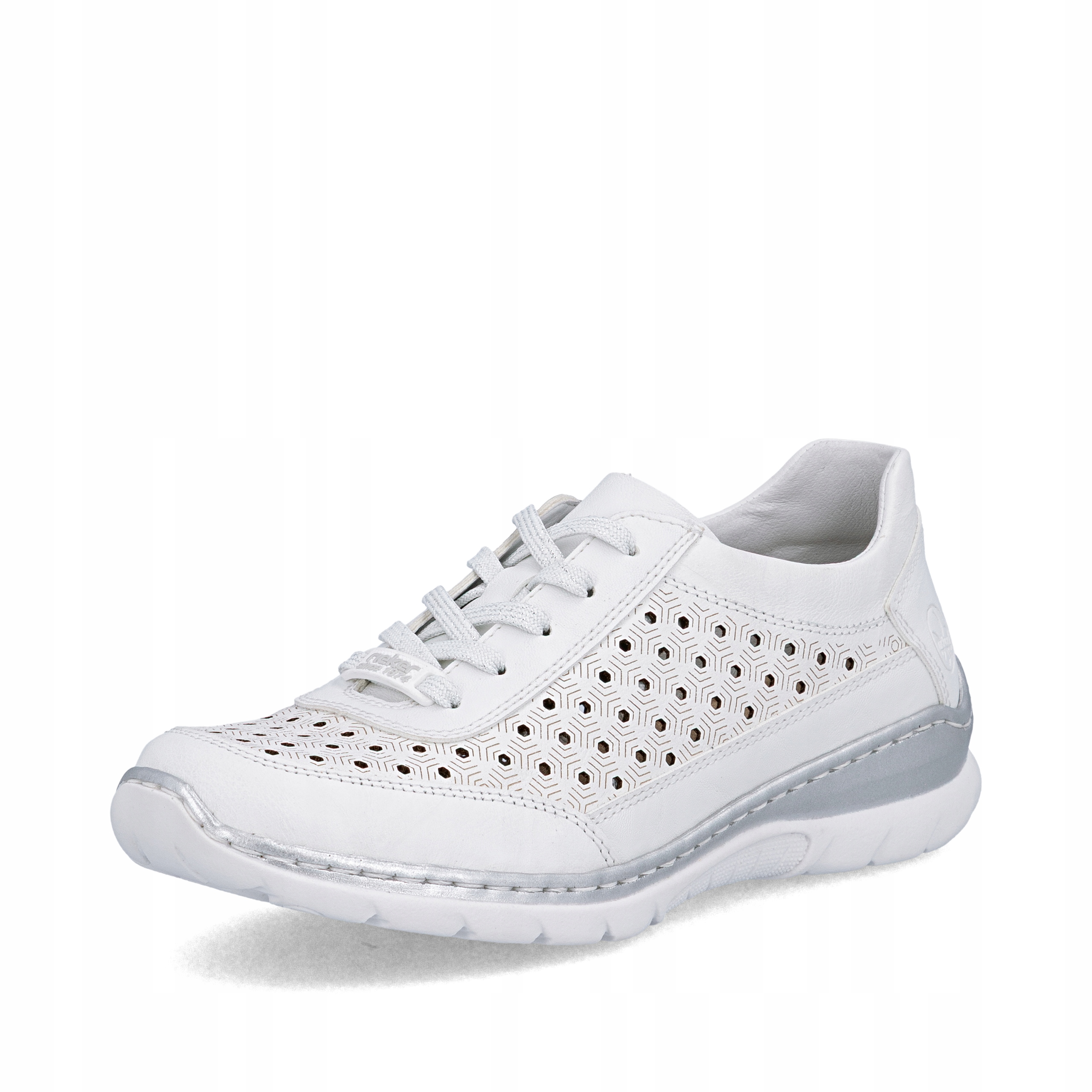 Rieker Antistress L3217-80 Dámské Polobotky Vložka Soft Kožená Bílá vel. 41