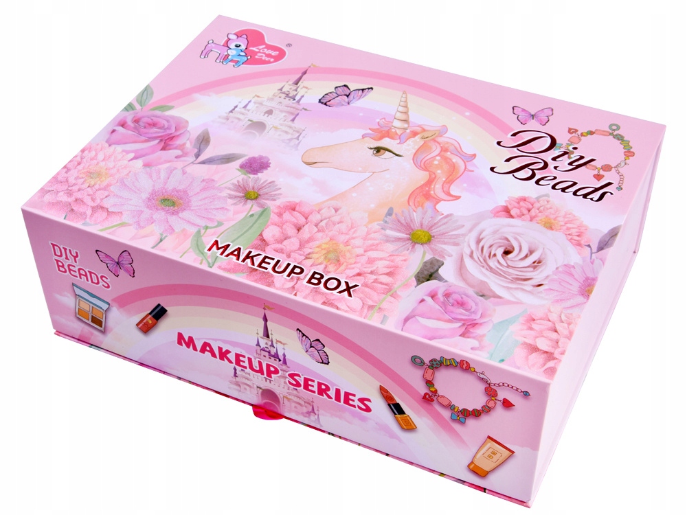 KUFEREK KOSMETYKÓW MAKEUP ZESTAW DO MALOWANIA XXL Wiek dziecka 3 lata +