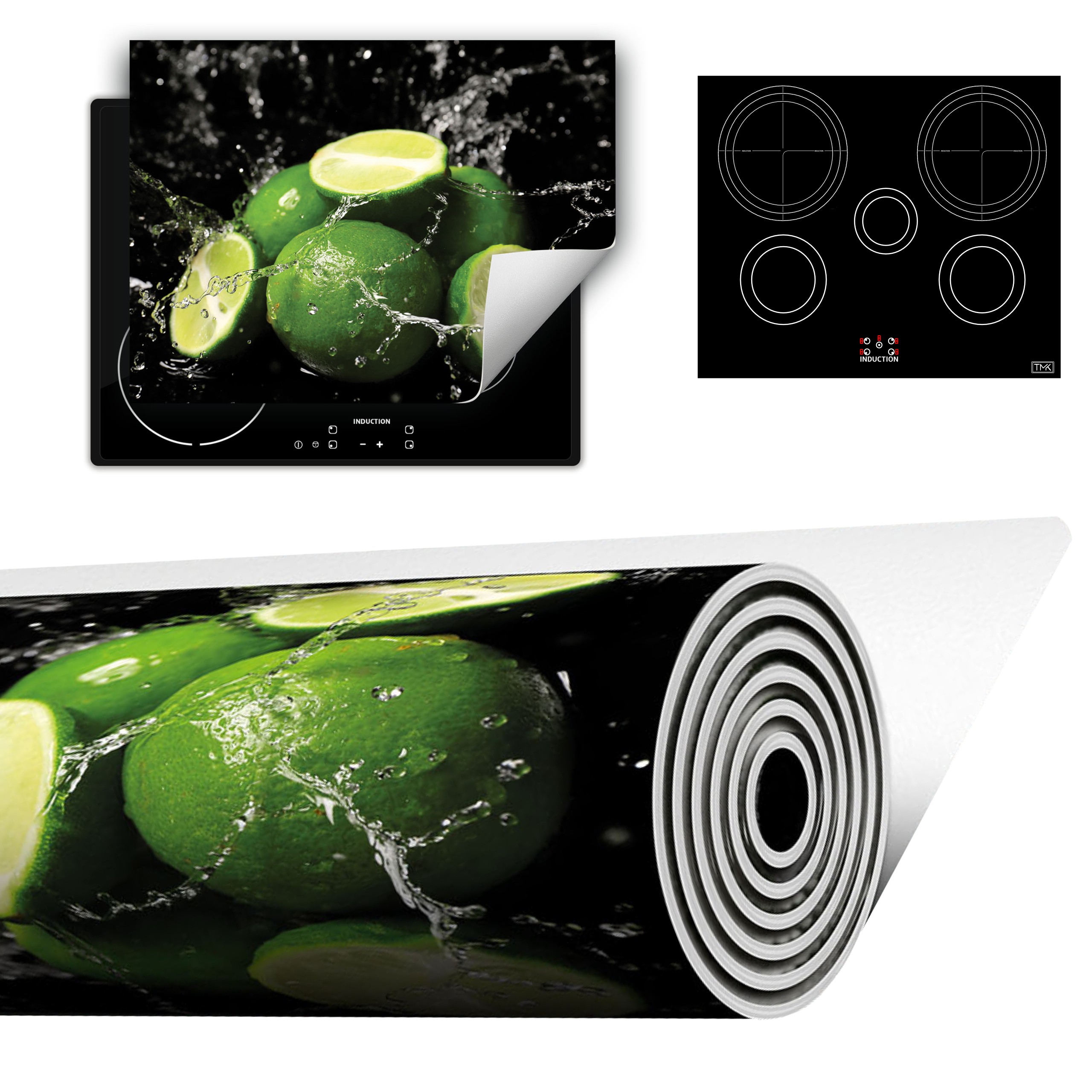 Vinylová Podložka Do Kuchyně Více Místa 70x52 černá ovoce