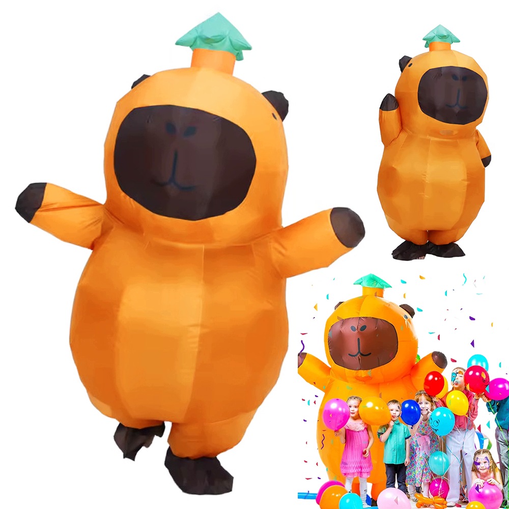 Nafukovací kostým Kapibary na Halloween pro dospělé Cosplay párty Bedee