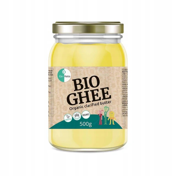 Levně Přepuštěné máslo Bio Ghee Go-Keto 500 g, ideální pro keto low carb