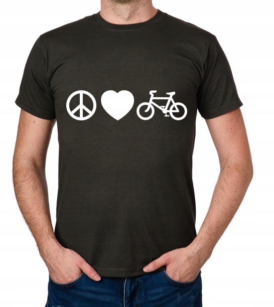 

koszulka Peace Love Bike prezent