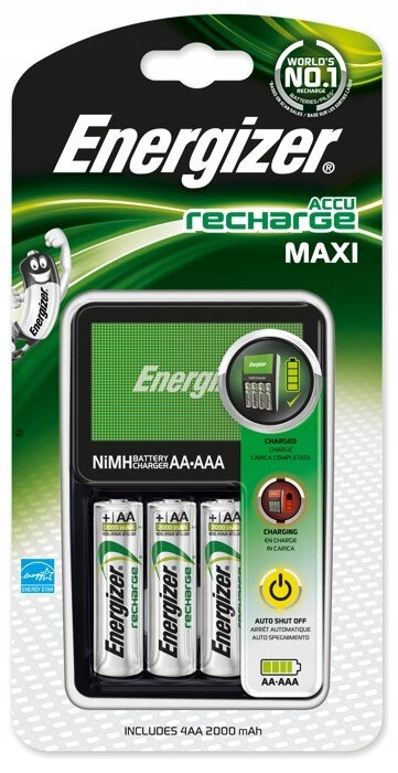 Ładowarka Energizer Maxi + 4 x R6/AA 2000 mAh Marka Energizer