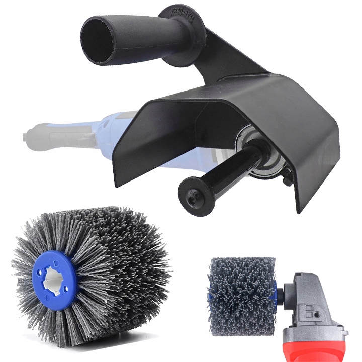 Úhlová Bruska Adaptér Nástavec Satinovač Nylonový Kartáč Bruska