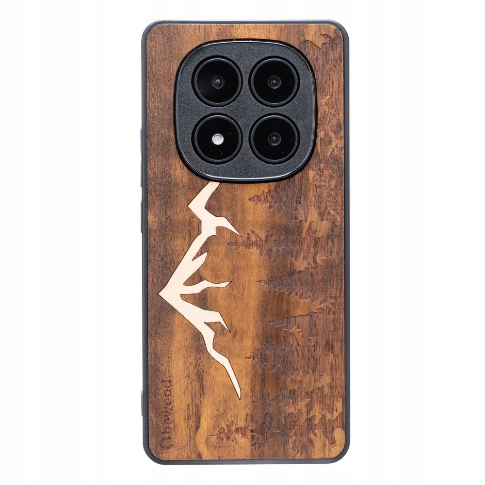 Dřevěné Pouzdro Bewood pro Xiaomi Redmi Note 14 Pro Plus 5G Hory Imbuia