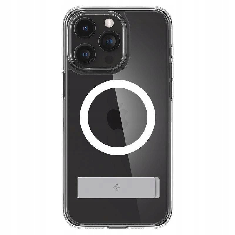 Etui Spigen Ultra Hybrid S MagSafe z podstawką do iPhone 15 Pro przezrocz