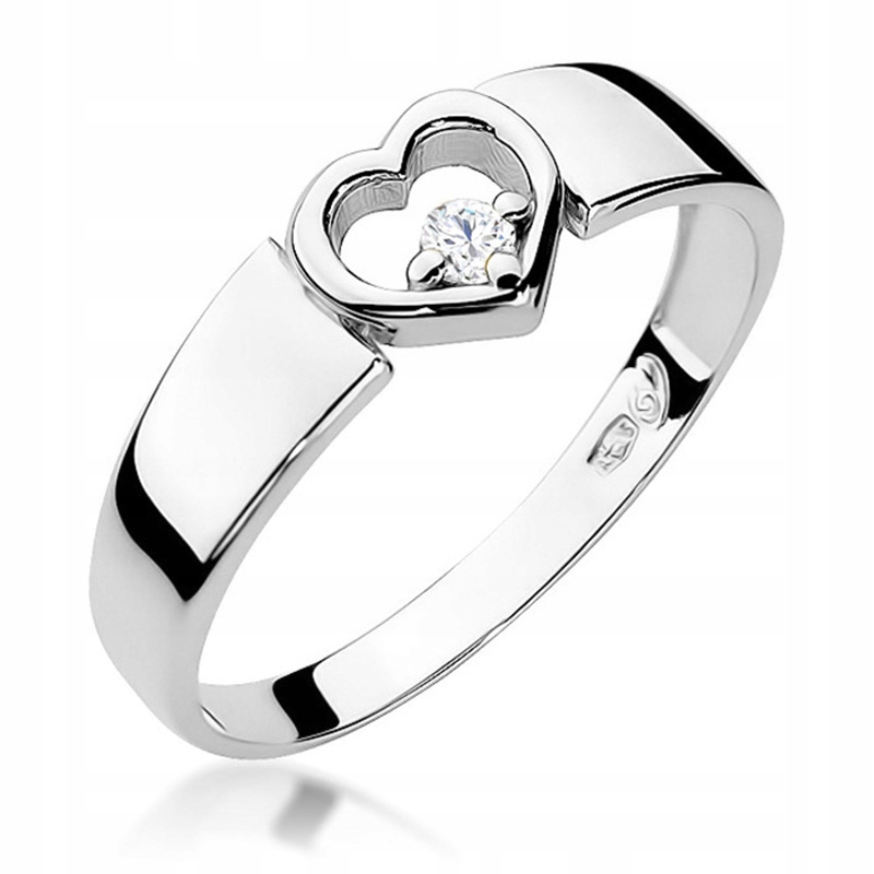 Zlatý Prstýnek PR585 Briliant 0,04 ct