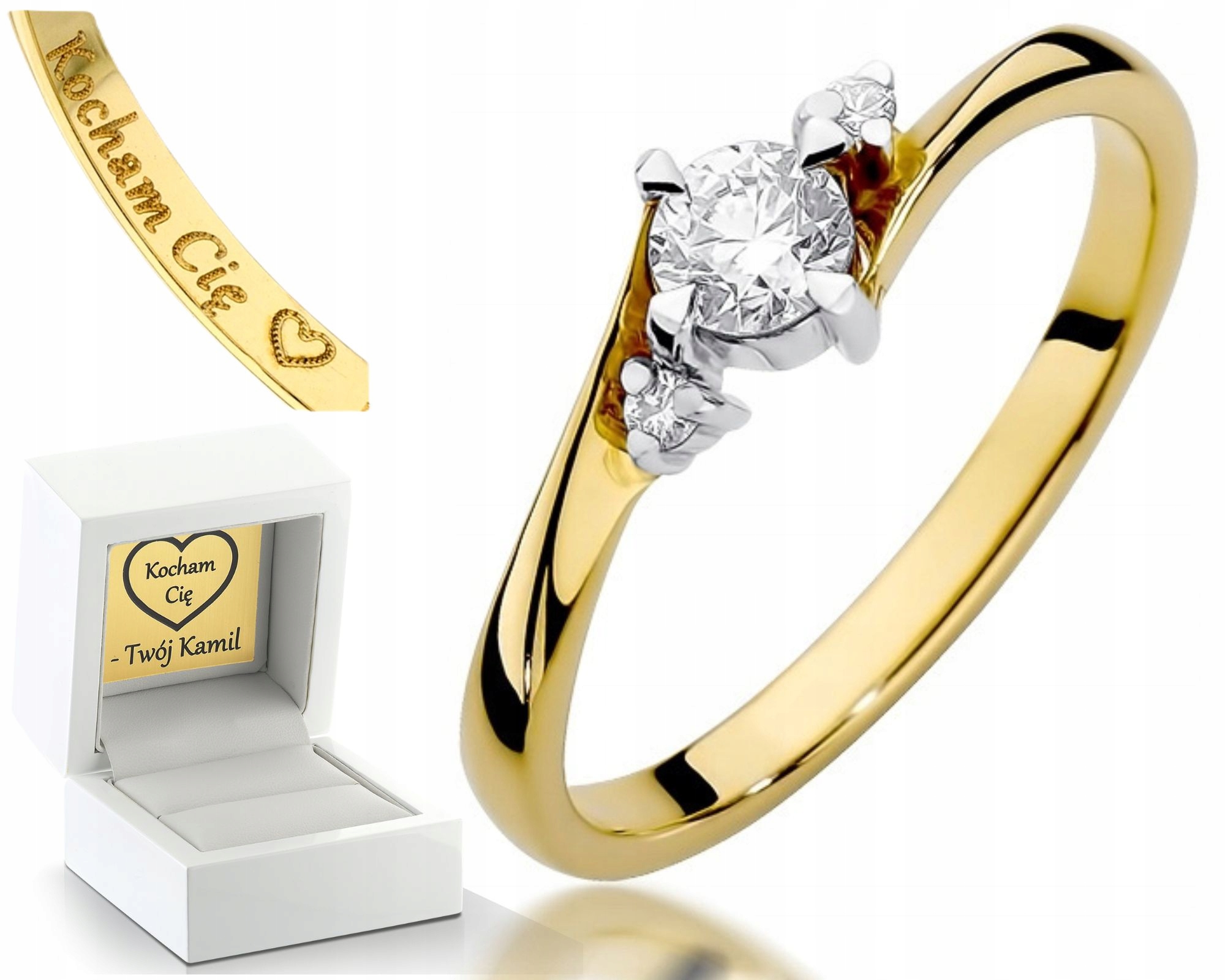 Prstýnek S Diamantem 585