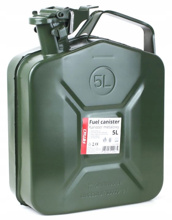

Kanister Metalowy Na Paliwo Benzynę Ropę Olej 5L