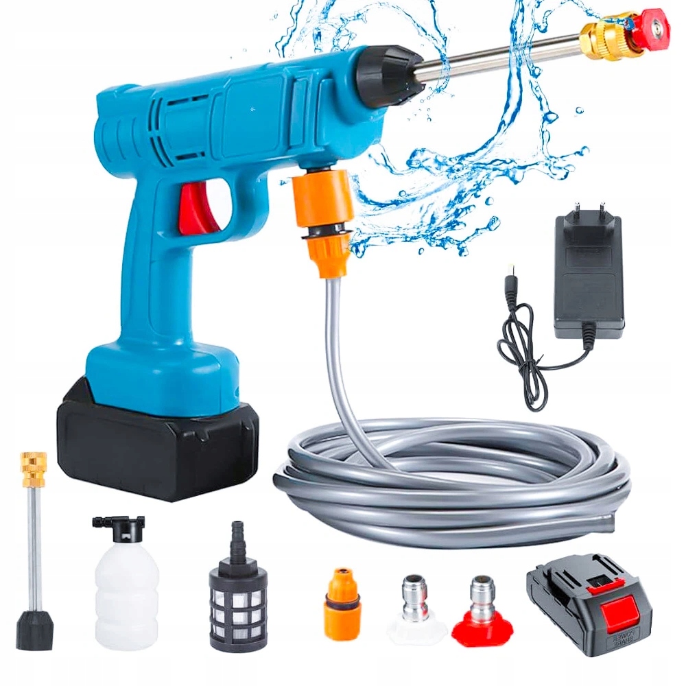 Akumulátorová Bezdrátová Tlaková Myčka S Nasáváním Vody 48 V