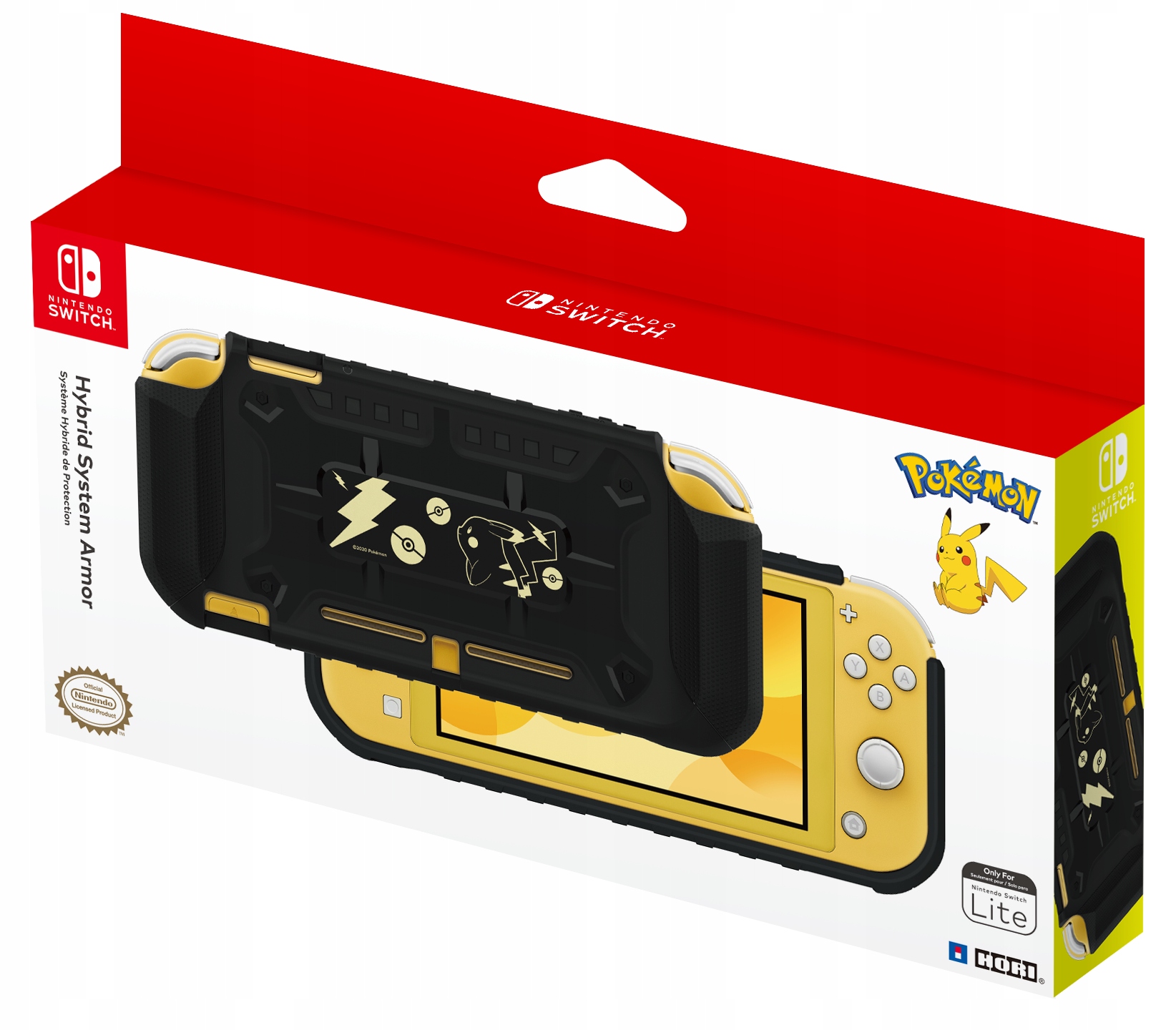

Hori Switch Lite Hybrid Armor Pikachu Black / Gold