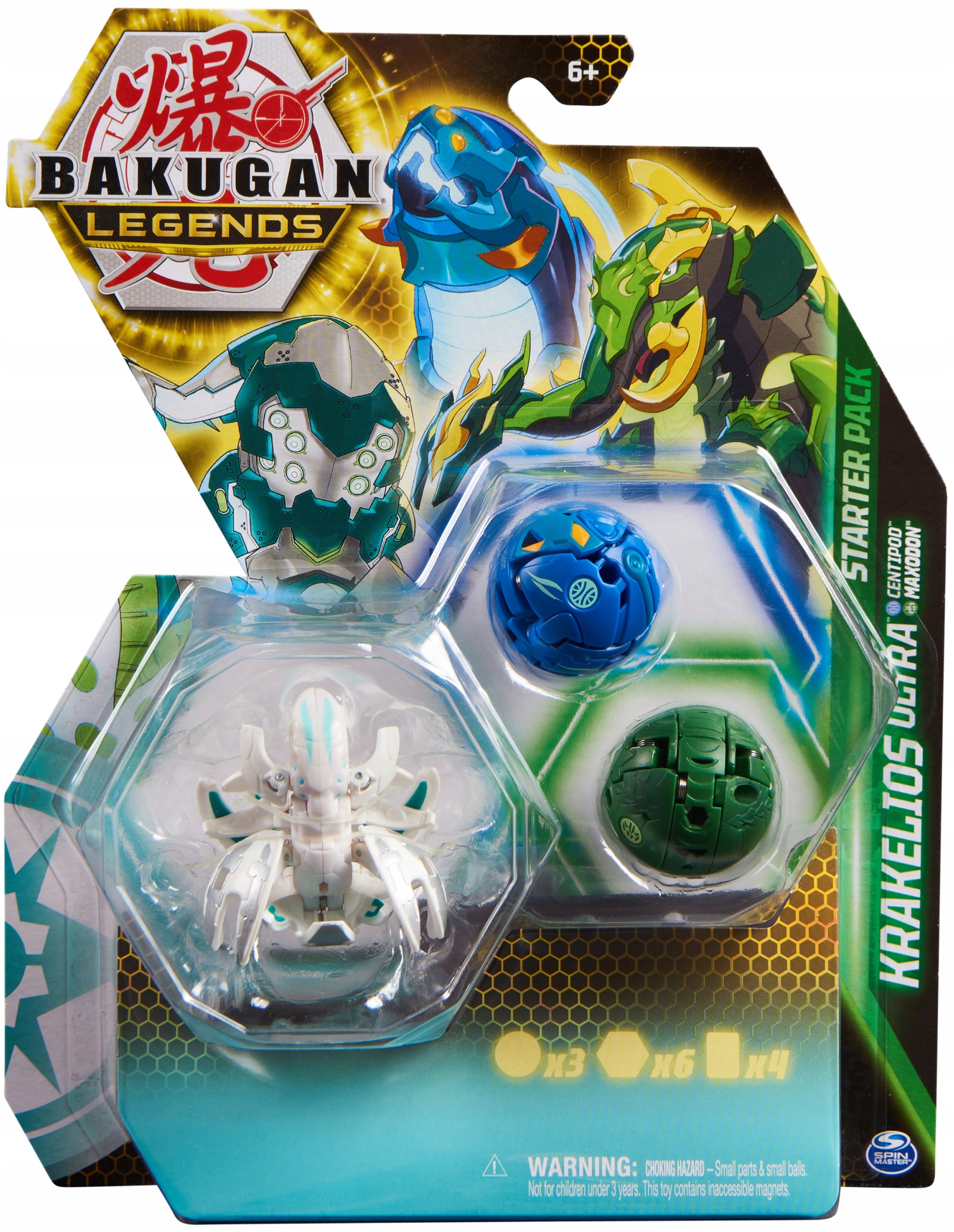 BAKUGAN LEGENDS ZESTAW STARTOWY KRAKELIOS ULTRA Płeć chłopcy dziewczynki