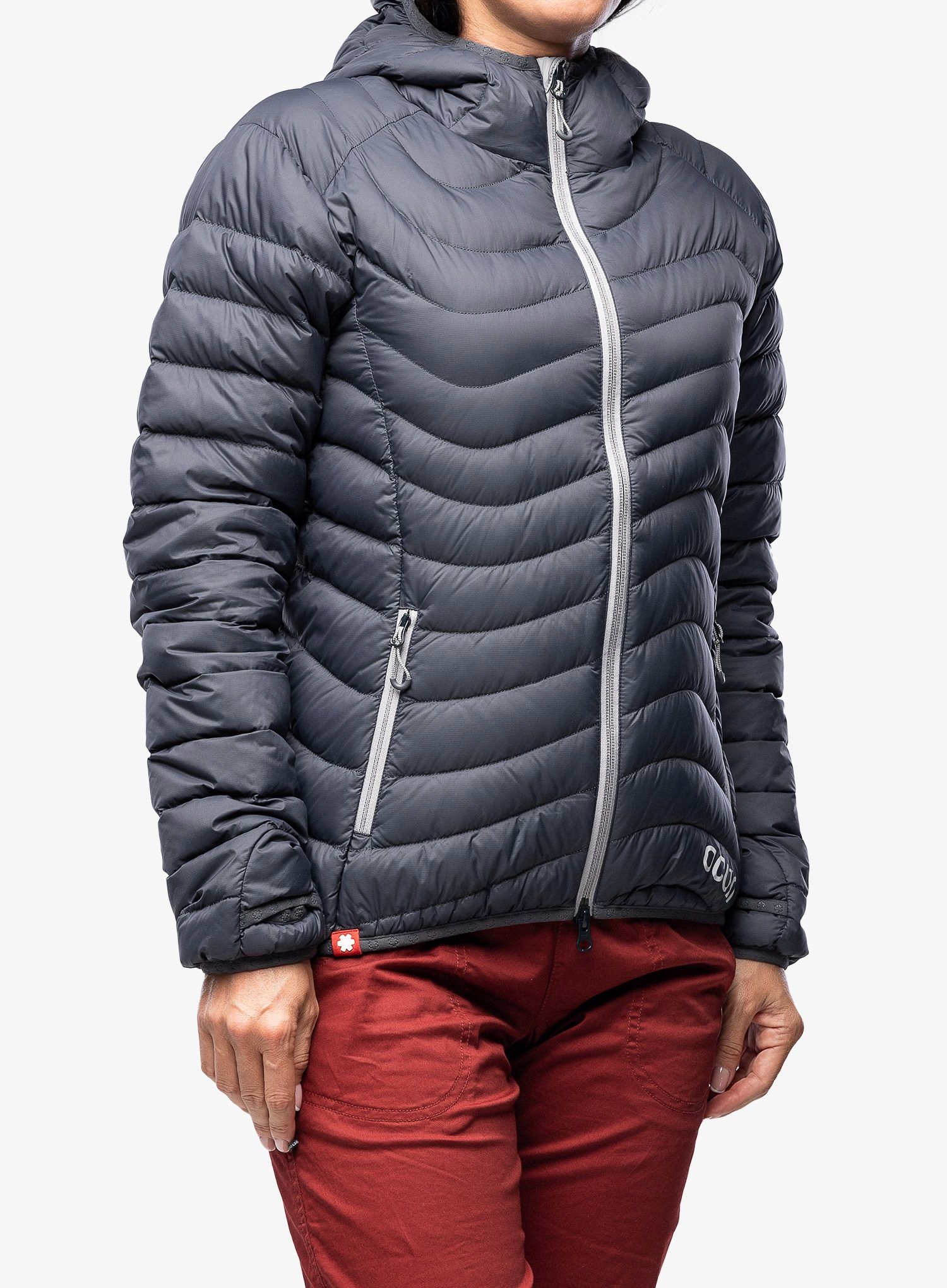 Dámská péřová bunda Ocun Tsunami Eco anthracite ebony/silver sconce Xs