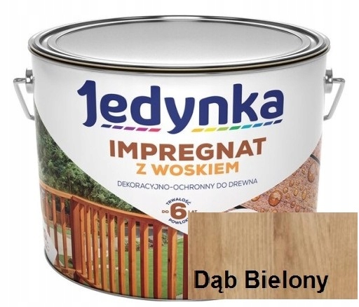 

Impregnat Jedynka Do Drewna Dąb Bielony 5L