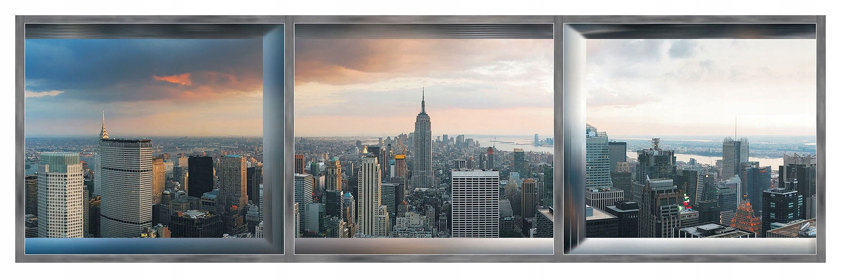 Vliesová fototapeta New York Panorama Manhattanu s úsvitom 624x219 lepidlo