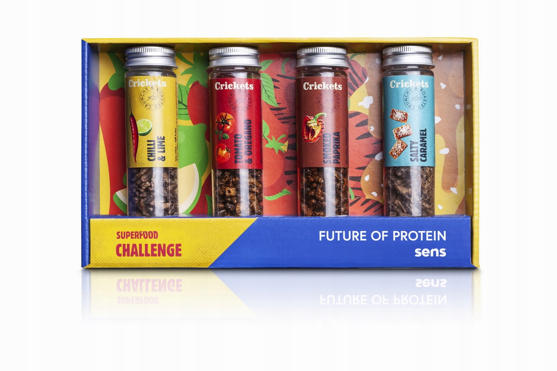 Levně Křupavé cvrčky a červi – sada 4 červů – Svačinka jako Dárek