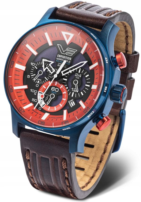Pánské Hodinky Vostok Europe VR42-595D734 Solární Velké WR200 Sada 47 mm