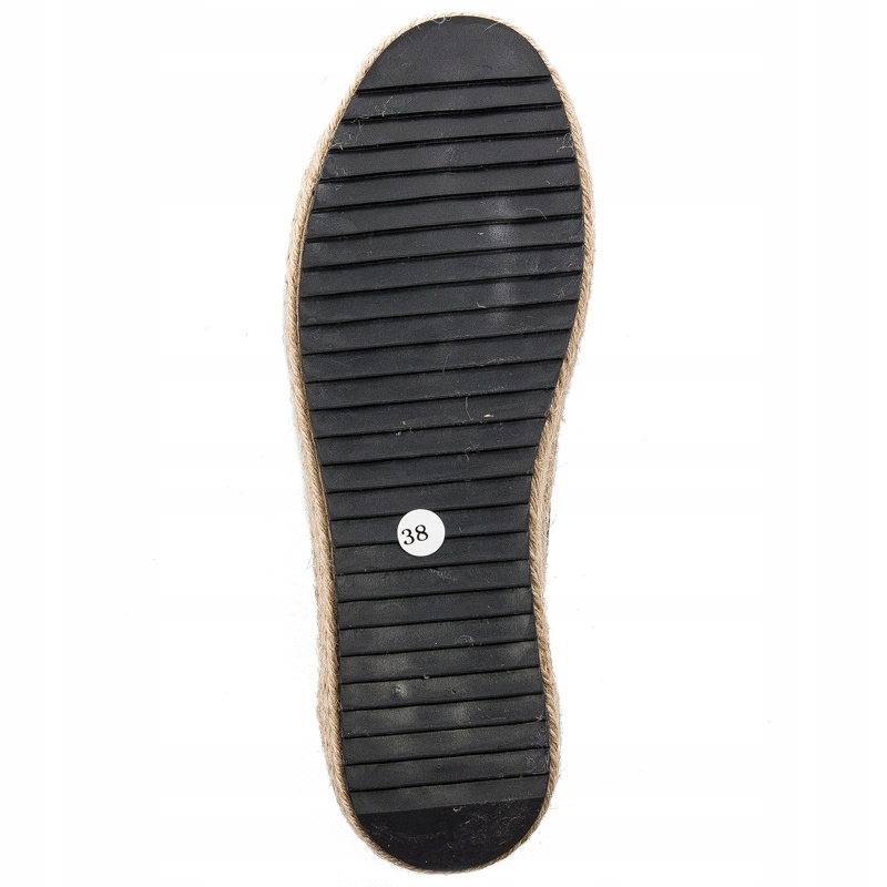 Espadryle buty Big Star JJ274396 Black Czarne r.38 Wzór dominujący inny wzór