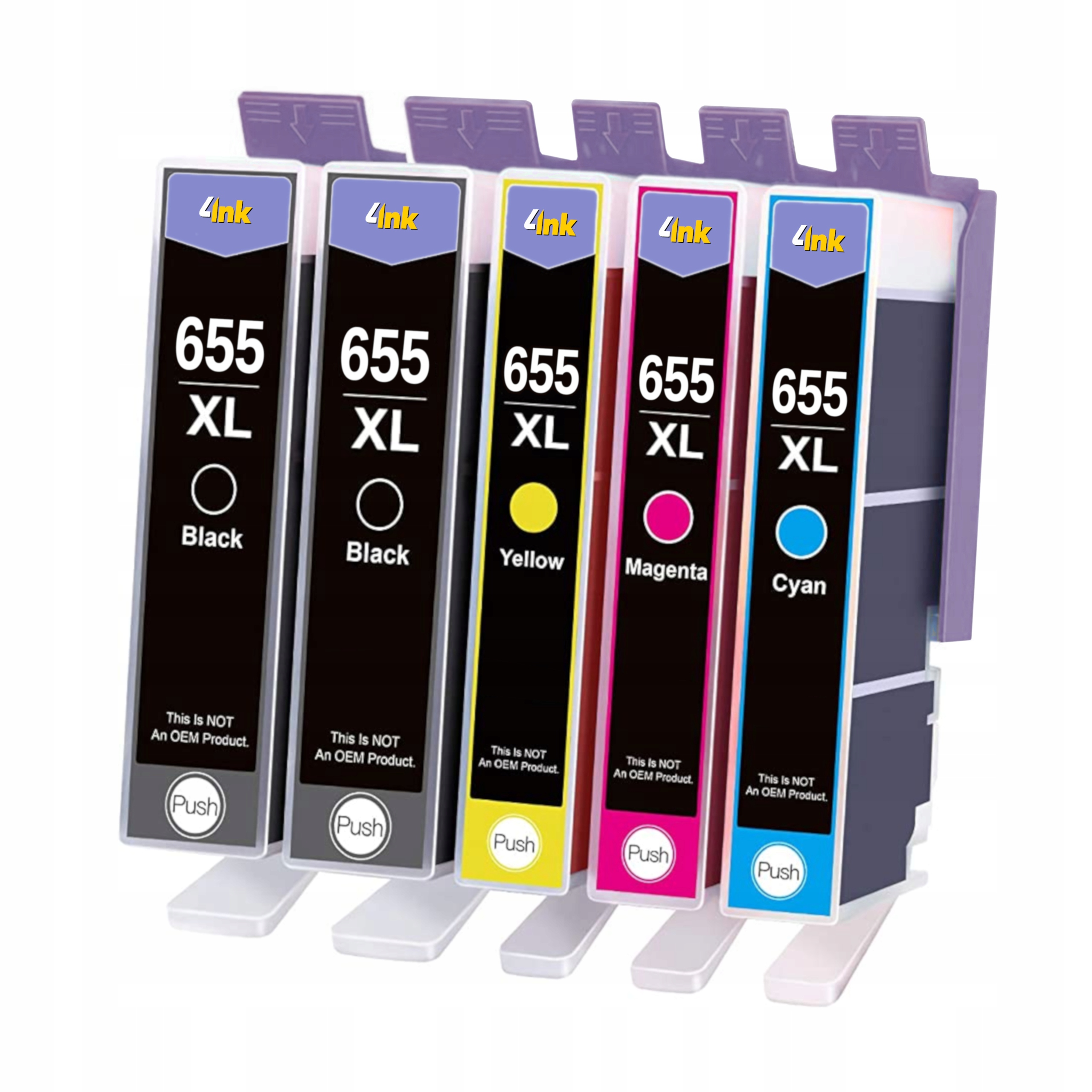 

5x Tusz Do Hp 655 XL 3525 4615 4625 5525 6520 6525