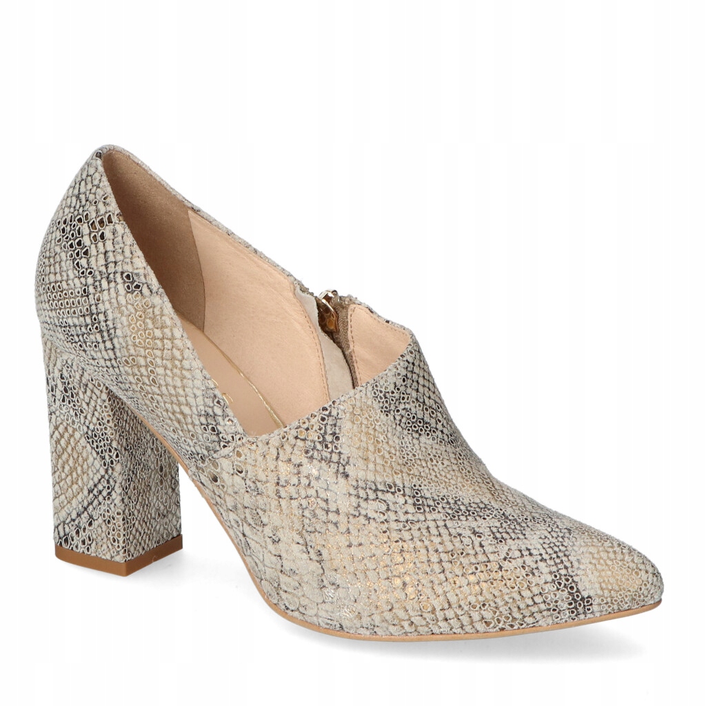 Módní hadí Kotníkové Boty Damiss na sloupku