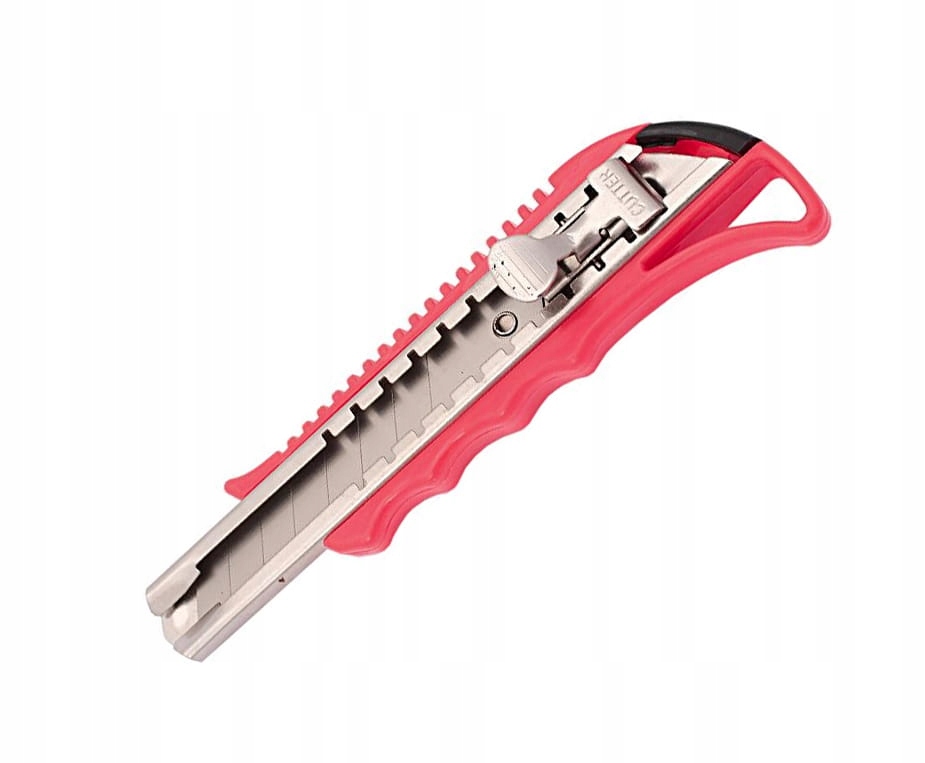 

Nóż, nożyk z ostrzem łamanym 18mm, metalowa blokad