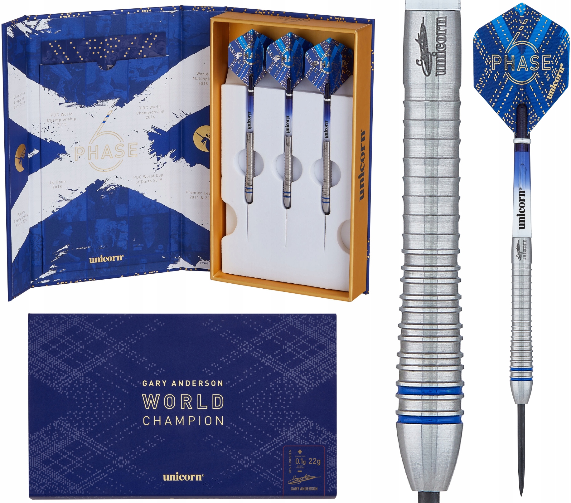 Lotki Rzutki Dart Unicorn Gary Anderson Phase 6 90% Wolfram 21g
