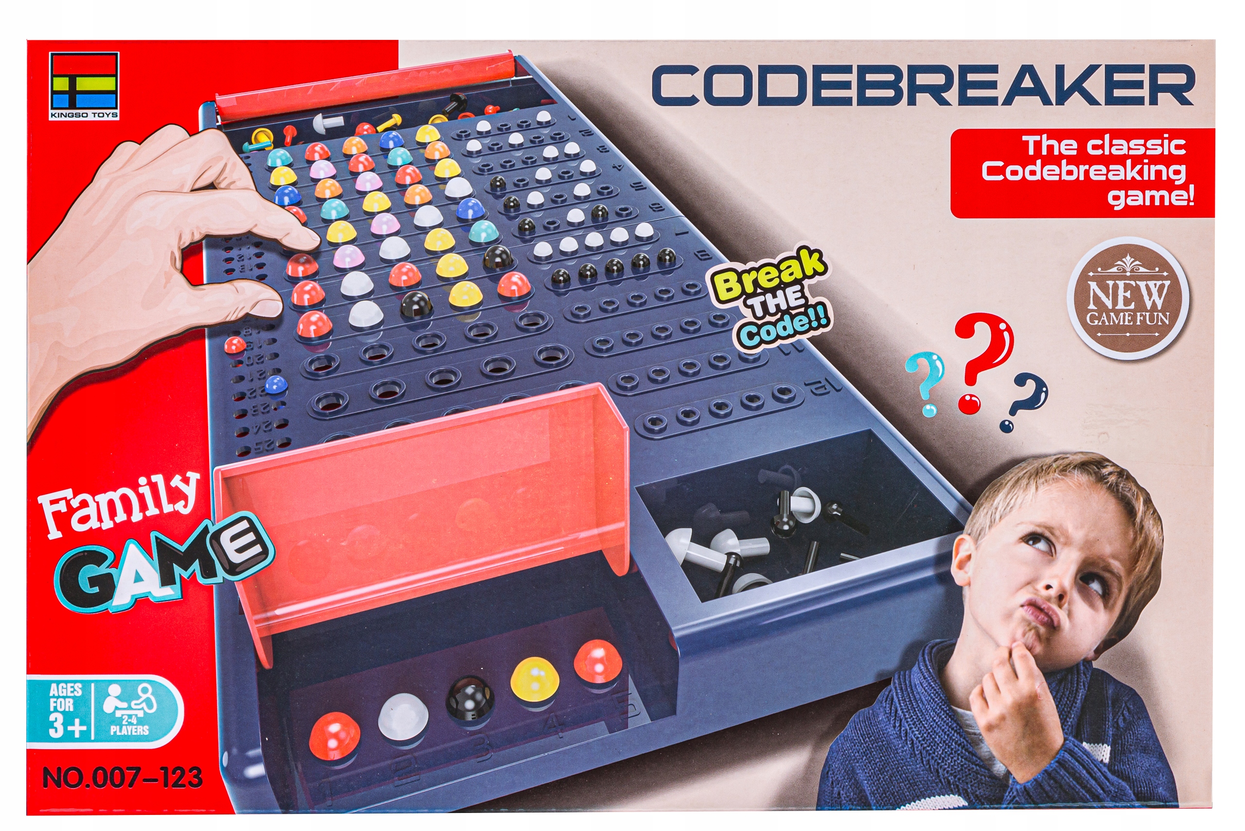 GRA LOGICZNA ŁAMACZ KODÓW Codebreaker Edukacyjna dla dzieci Złam Hasło Kod Minimalna liczba graczy 2