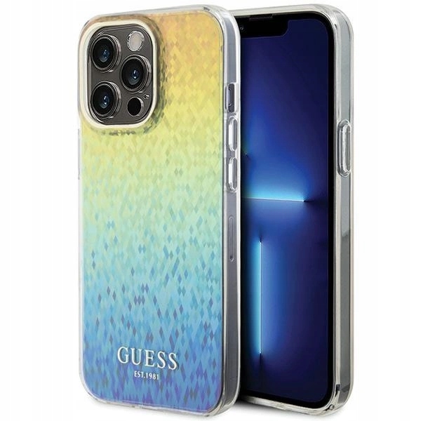 Guess Etui Hardcase IML Faceted Mirror Disco Do Iphone 15 Pro Max 6.7 Złote