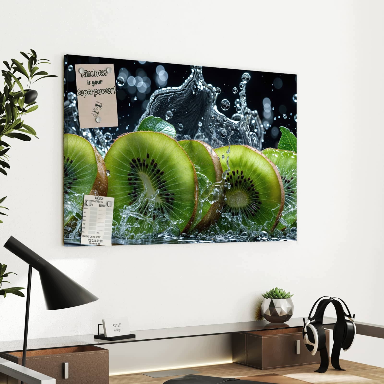 Magnetická tabule Kiwi Voda 60 × 40 cm