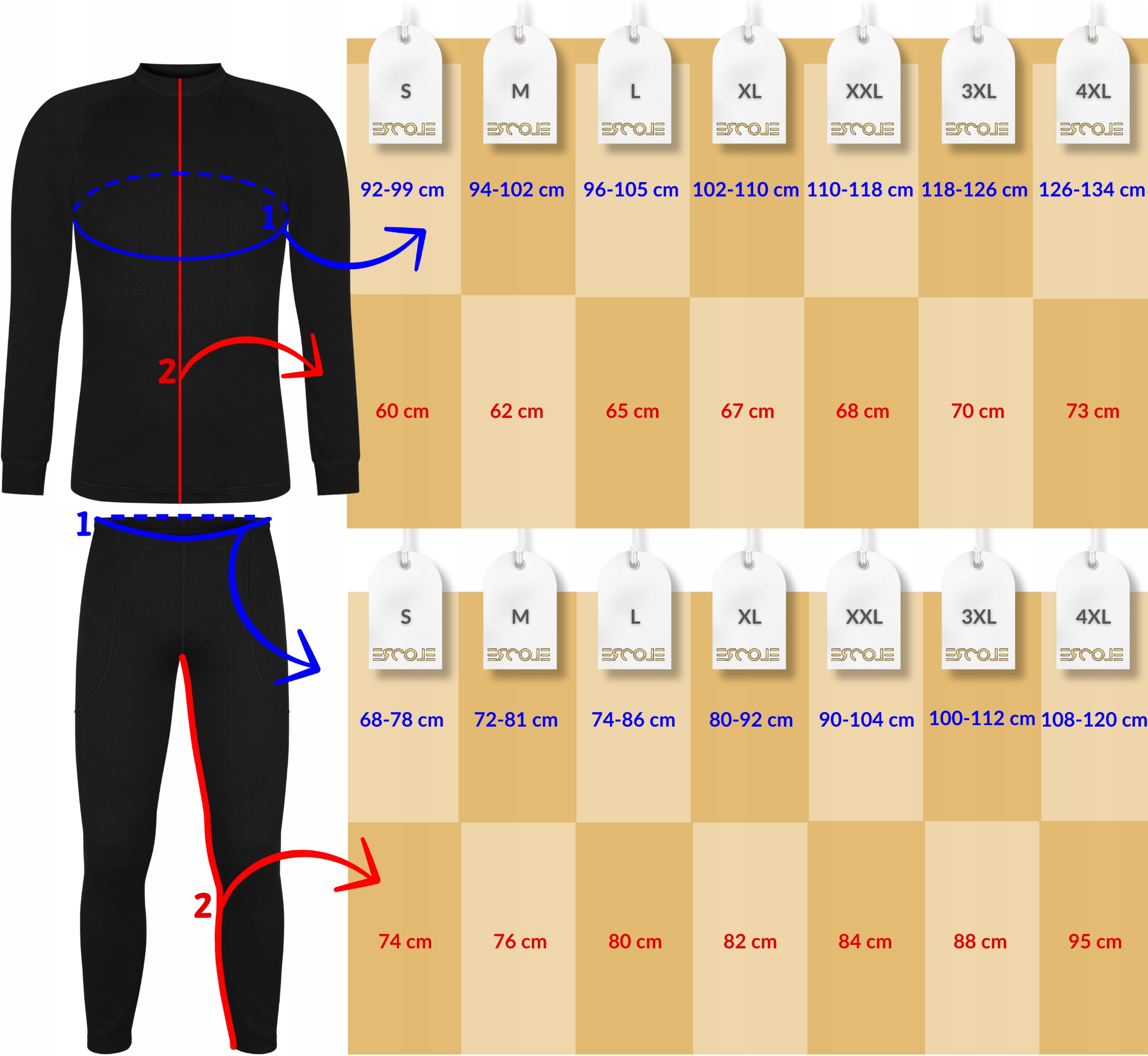 KOMPLET TERMOAKTYWNY MĘSKI XXXL CIEPŁY MESZEK SZYBKOSCHNĄCY WYGODNY ZESTAW EAN (GTIN) 5905811405233