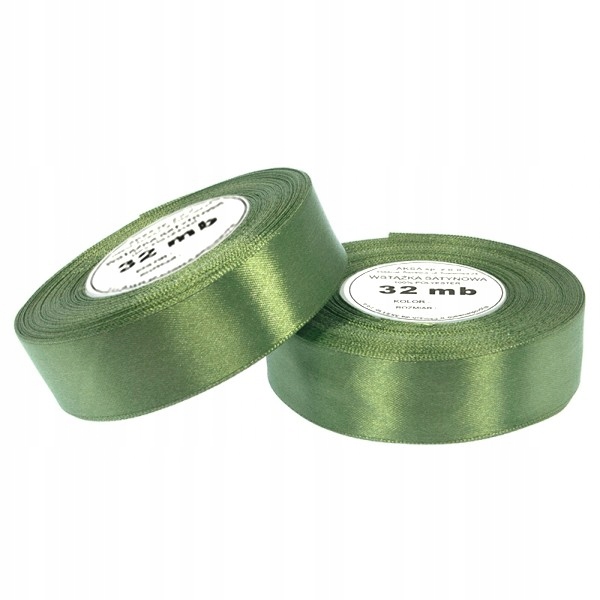 

Wstążki wstążka tasiemka satynowa khaki 25mm 32mb