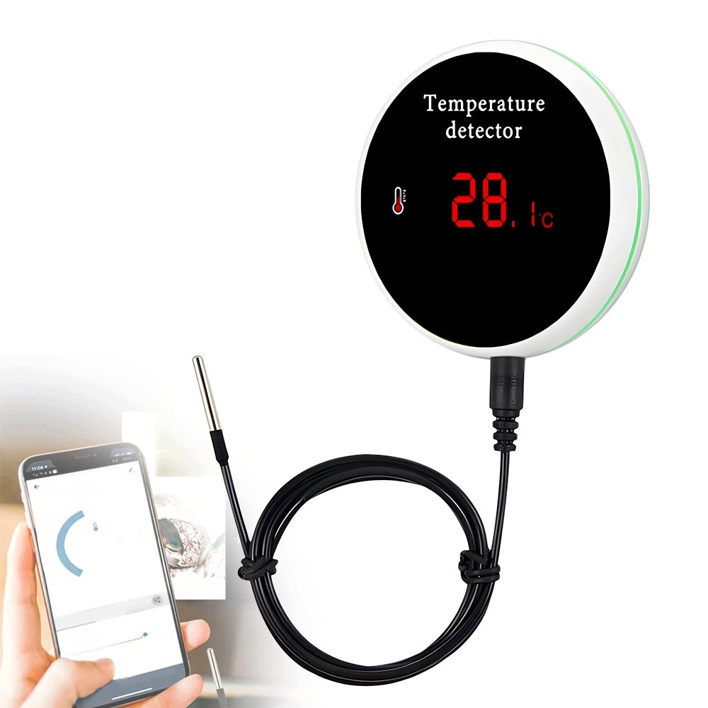 Chytrý WiFi teploměr s vodotěsnou sondou Senzor teploty