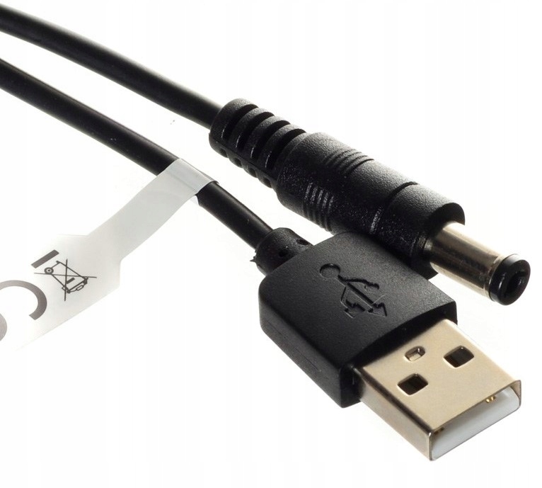 Kable Zasilające USB wtyk 2,5 1,0m