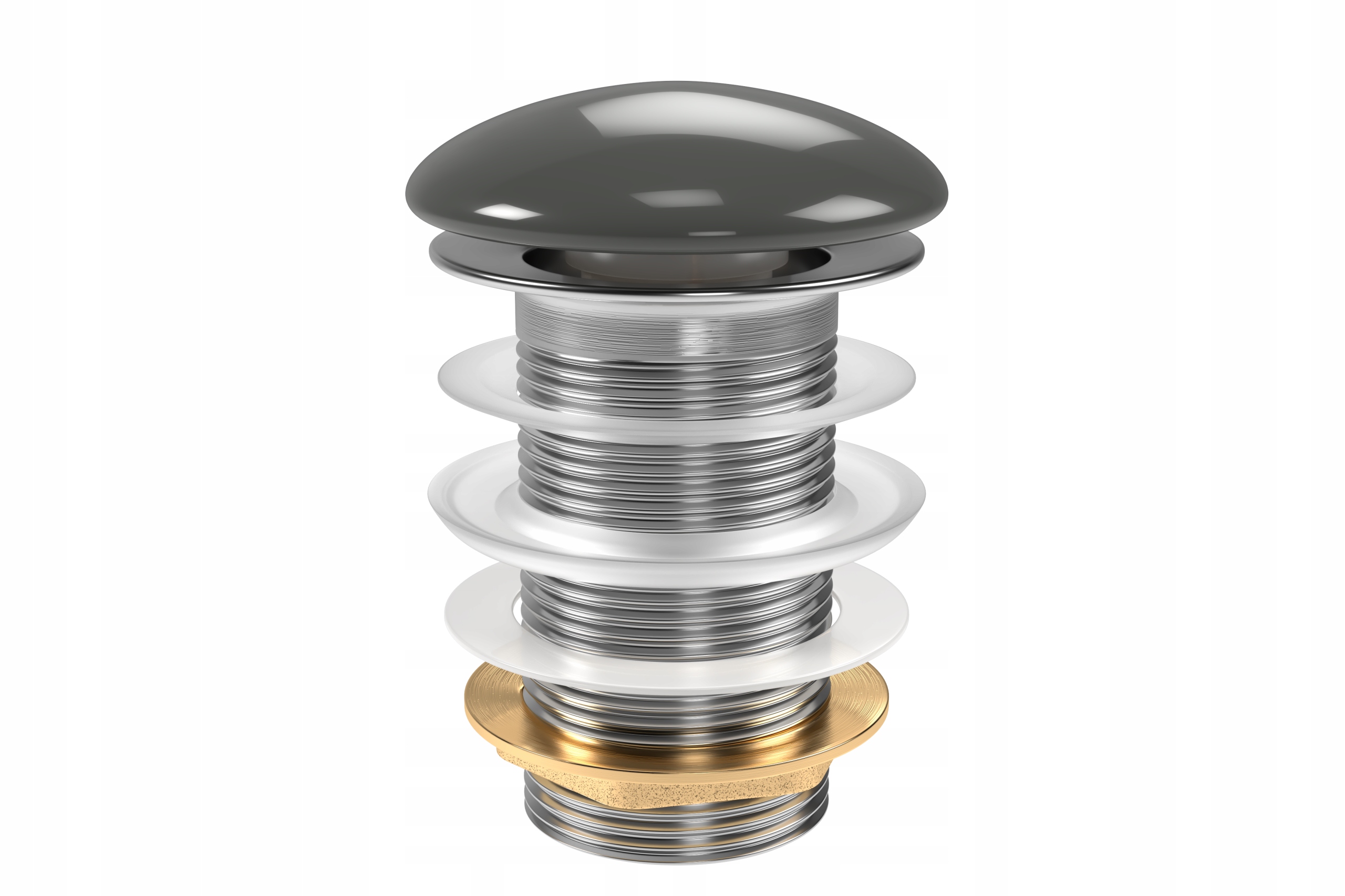 Zátka do umyvadla Ravak stálošedá lesklá [GPXRC00049]