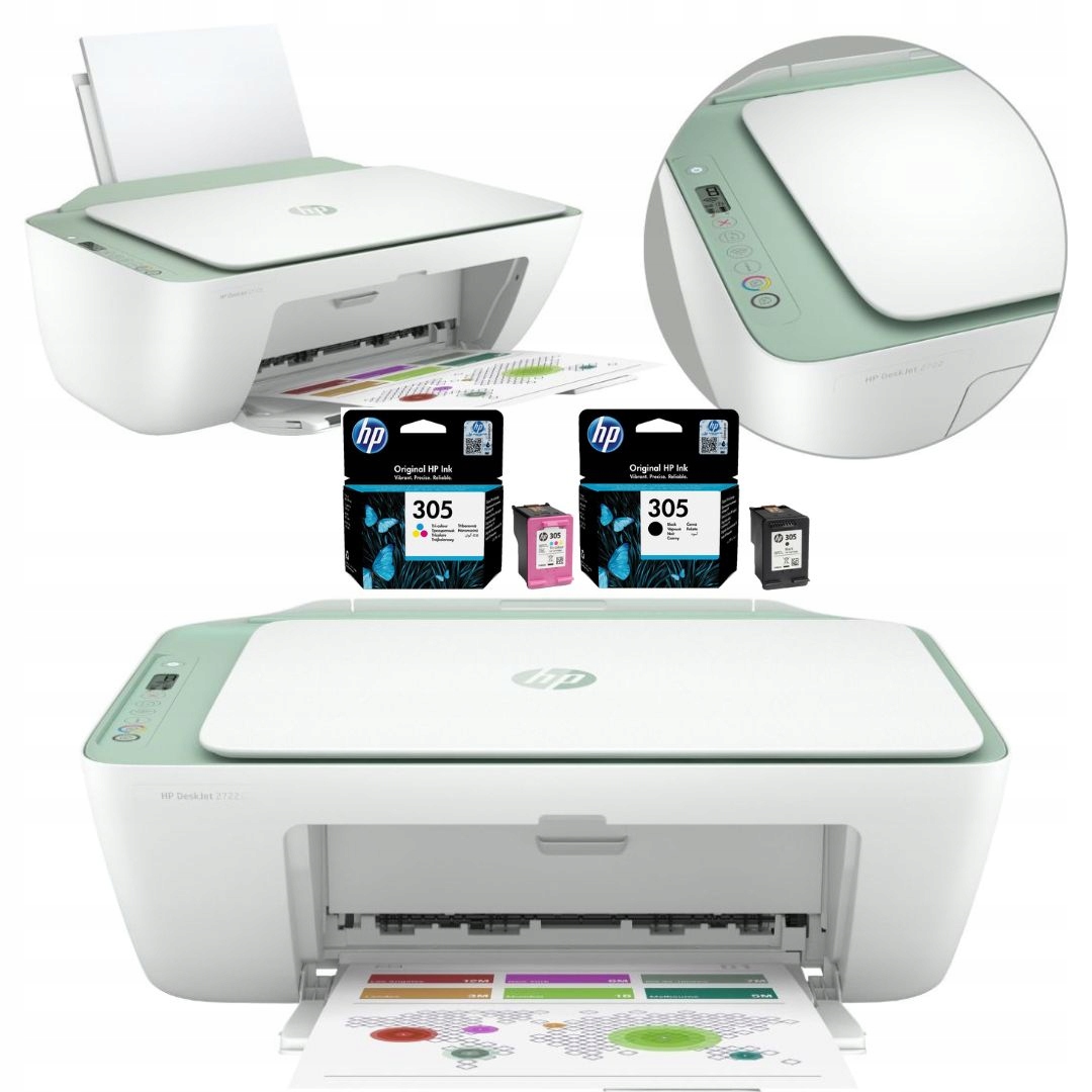 Drukarka Wielofunkcyjna Atramentowa Hp DeskJet 2722 Wi-Fi Hp 305