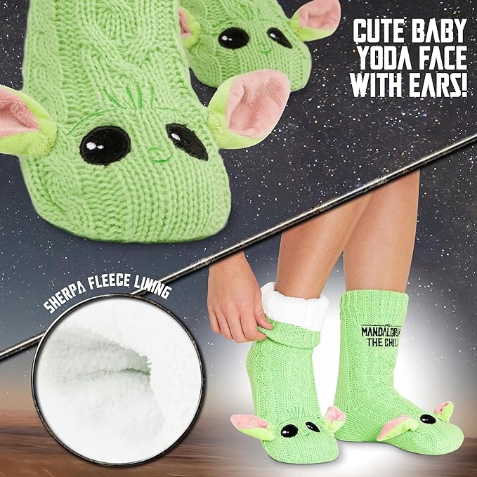 GRUBE ZIMOWE CIEPLUTKIE CIEPŁE SKARPETKI MANDALORIAN BABY YODA STAR WARS Marka inna