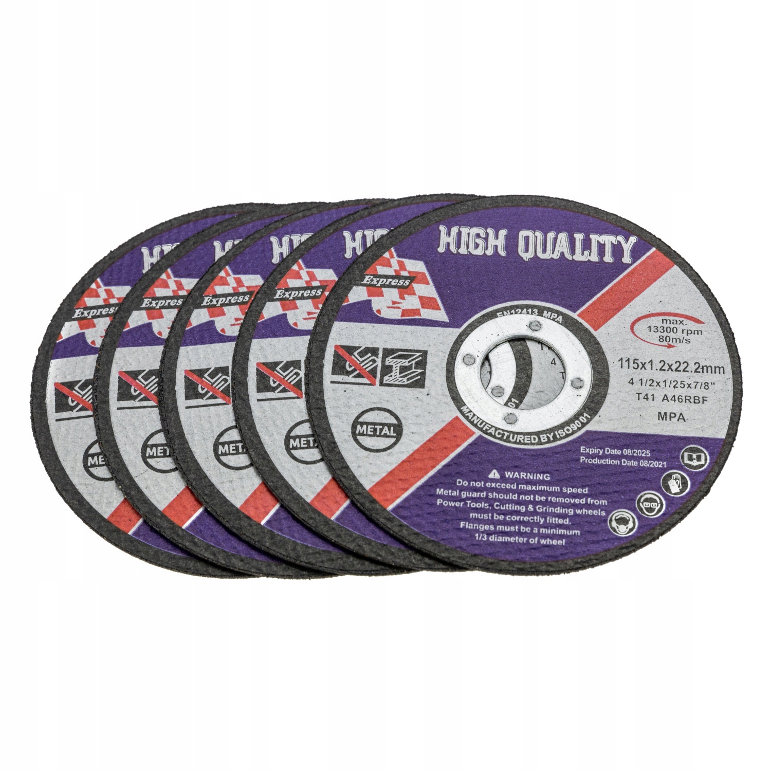 

Tarcza do cięcia metalu 5 szt. 115x1.2x22.2