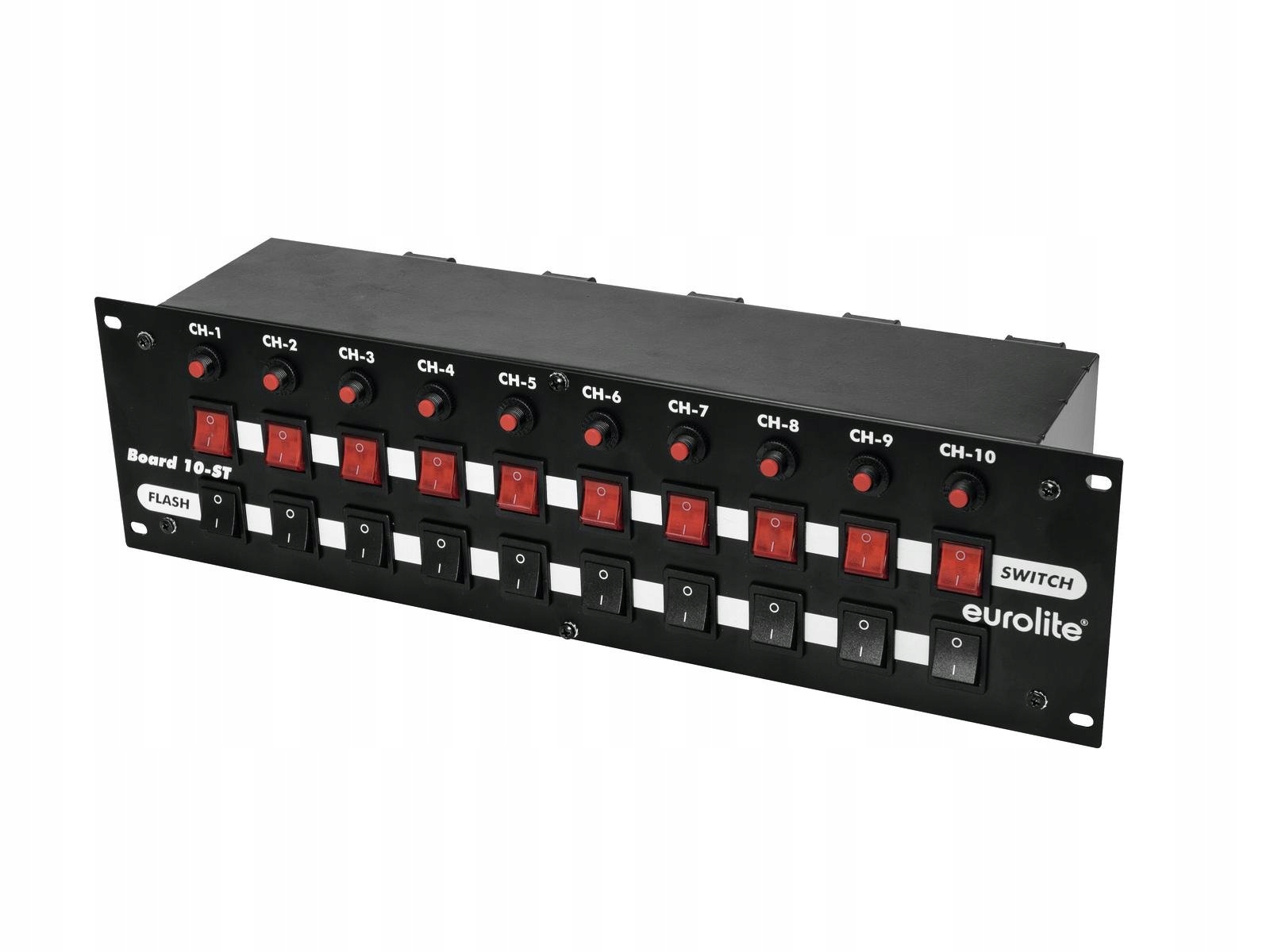 Eurolite Switchboard 10-ST panel z włącznikami listwa Rack flash switch