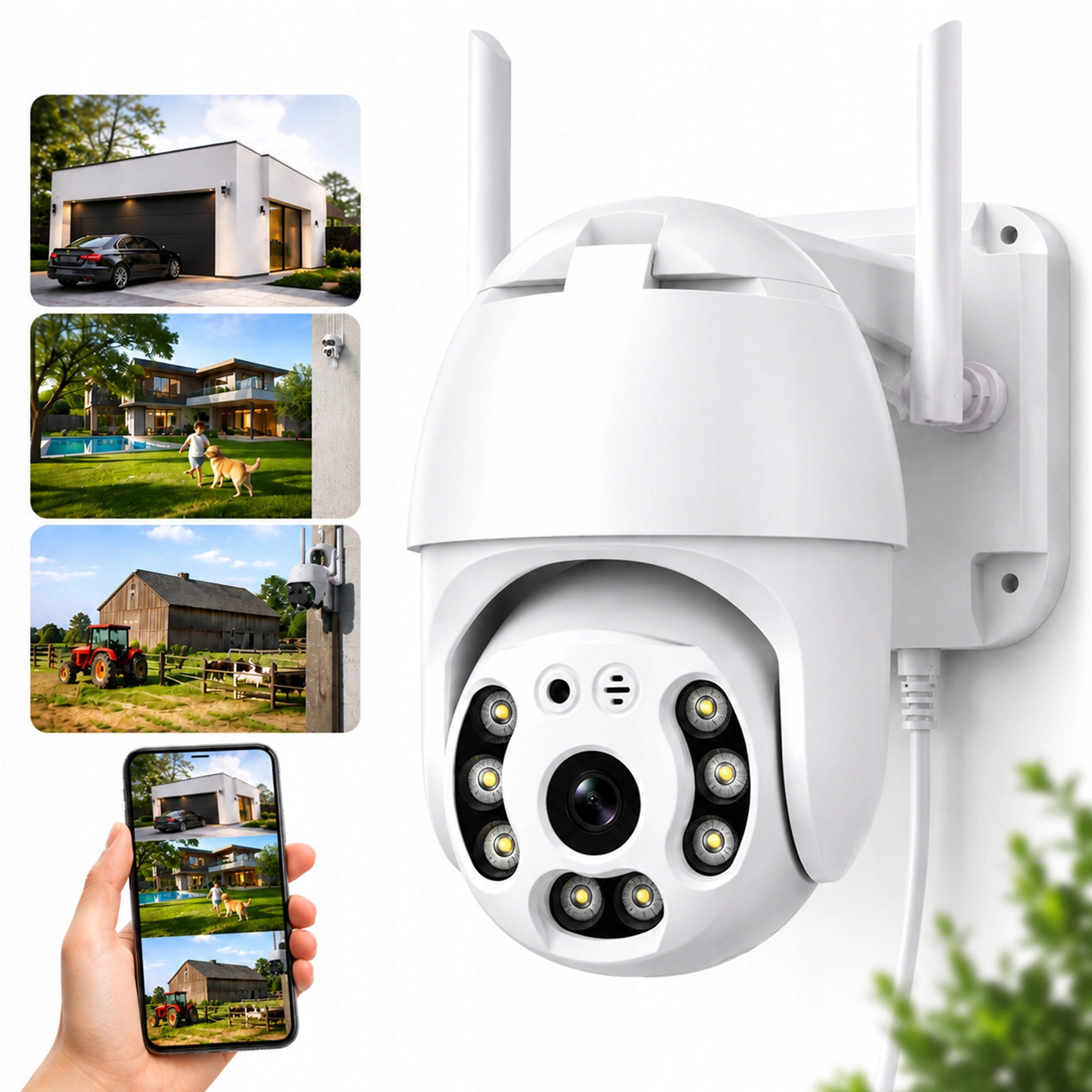 Venkovní Sim kamera 4G Lte Wi-Fi Full Hd 1080P V380 Pro Pir detekce