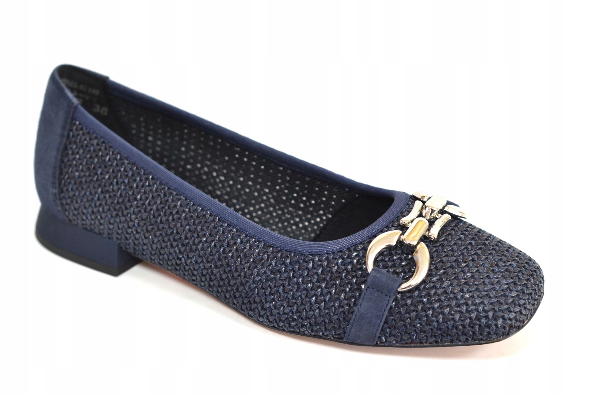 Caprice 22503-42 Tmavě Modré Baleríny Ocean Comb Vel. 38
