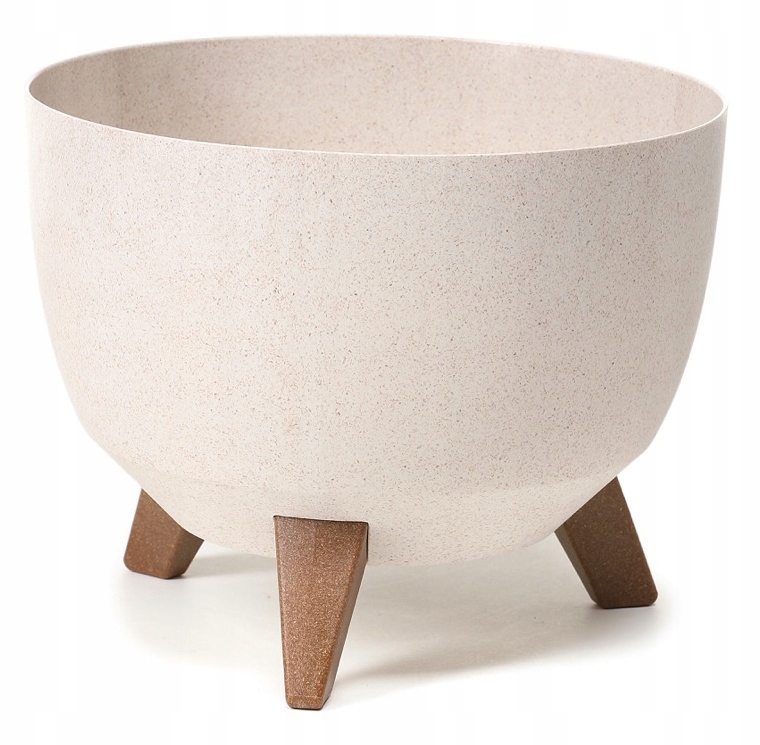 

Doniczka Misa Roma Eco Wood fi 330 biały Lamela