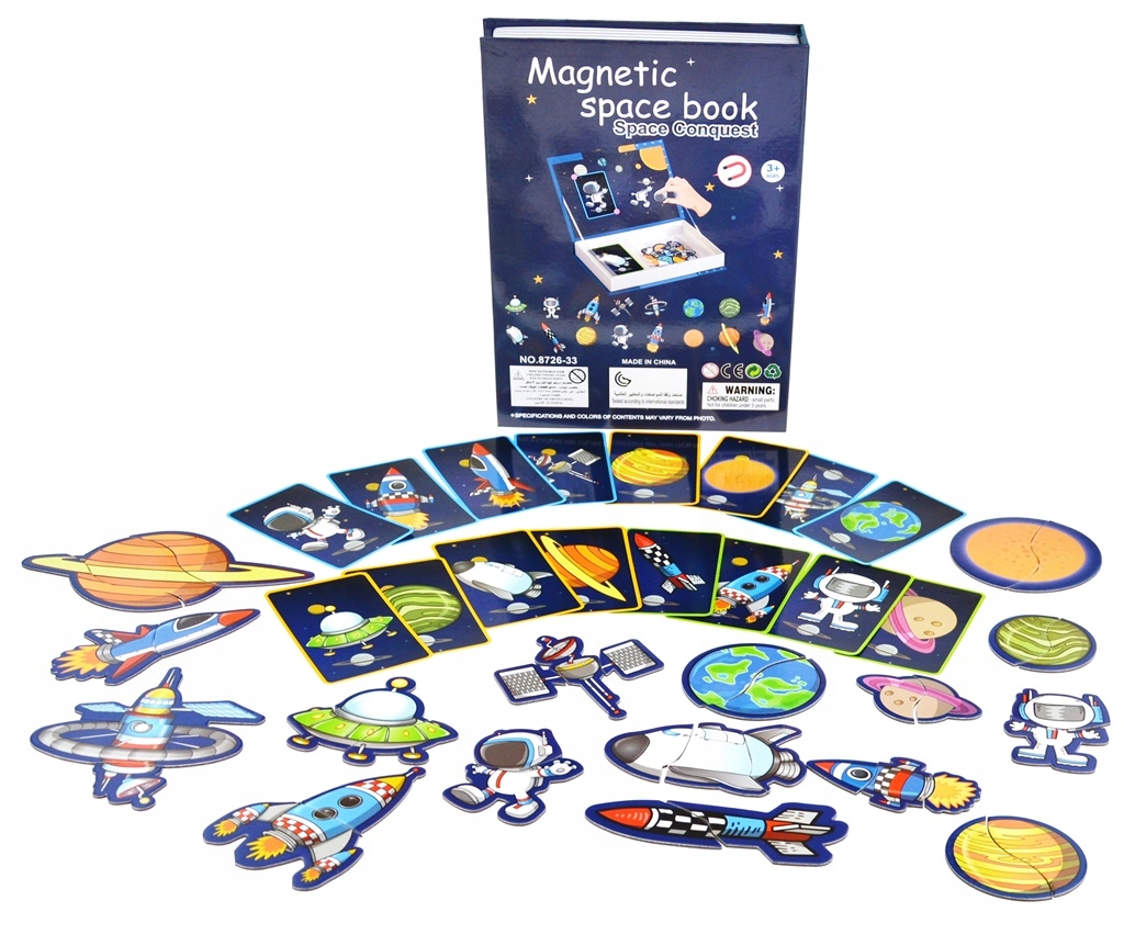 UKŁADANKA TABLICA MAGNETYCZNA PUZZLE KOSMOS 38el Kod producenta HH-K6100398