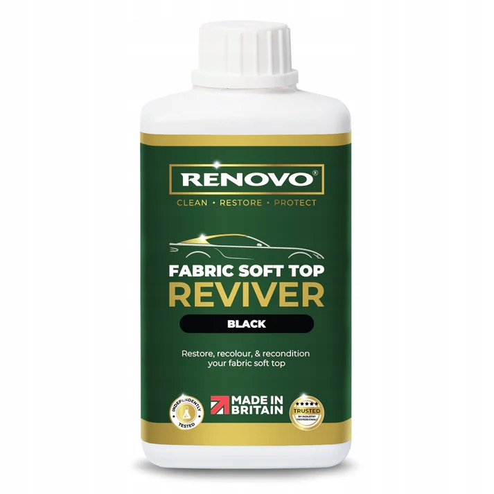 Renovo Soft Top Reviver Farba do dachów cabrio czarna 500 ml