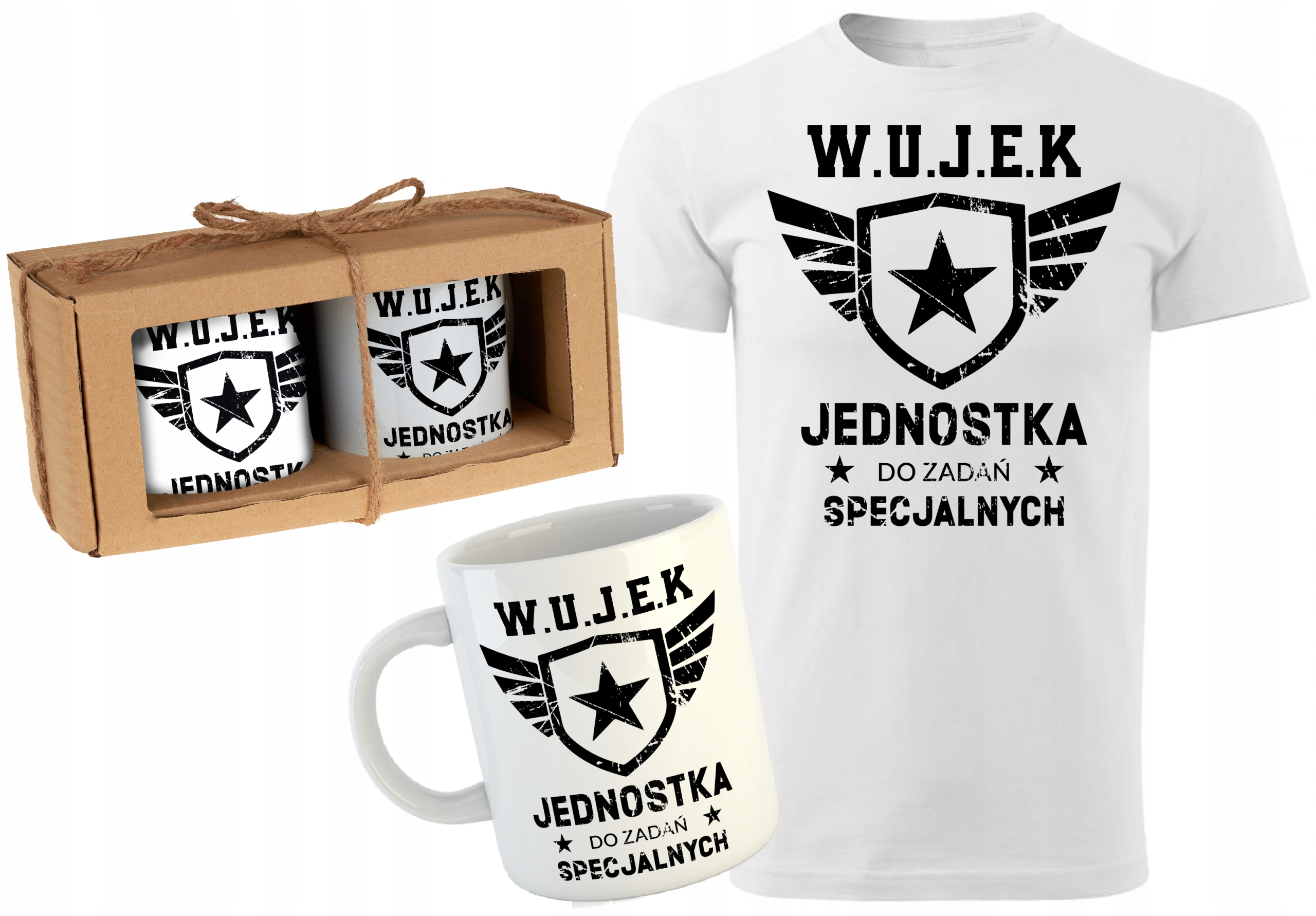 

Biała Koszulka Kubek Dla Wujka Z1