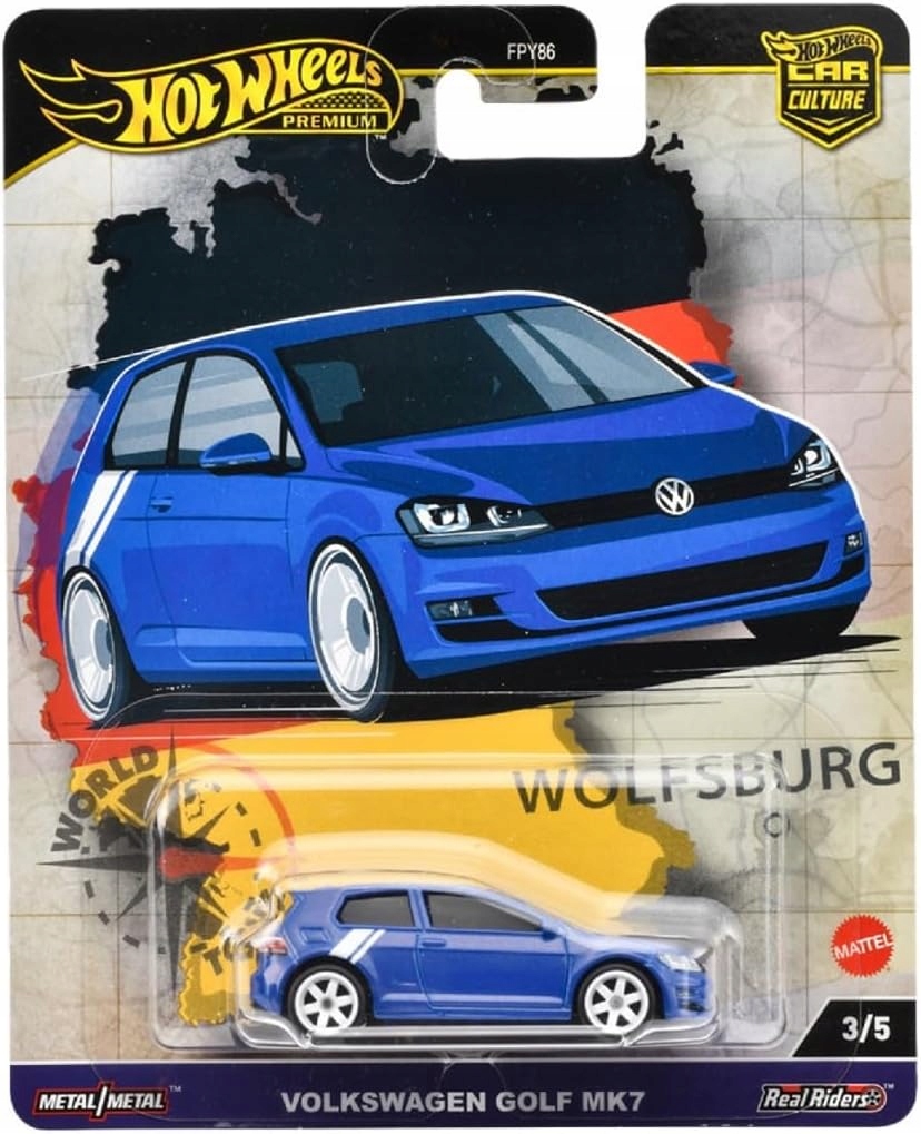 HOT WHEELS PREMIUM CAR CULTURE WORLD TOUR zestaw 5 autek HRV79-82,97 Model HRV79