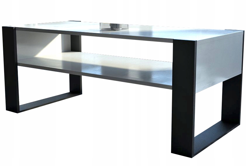 

Ława stolik kawowy Biały czarny 120cm Loft