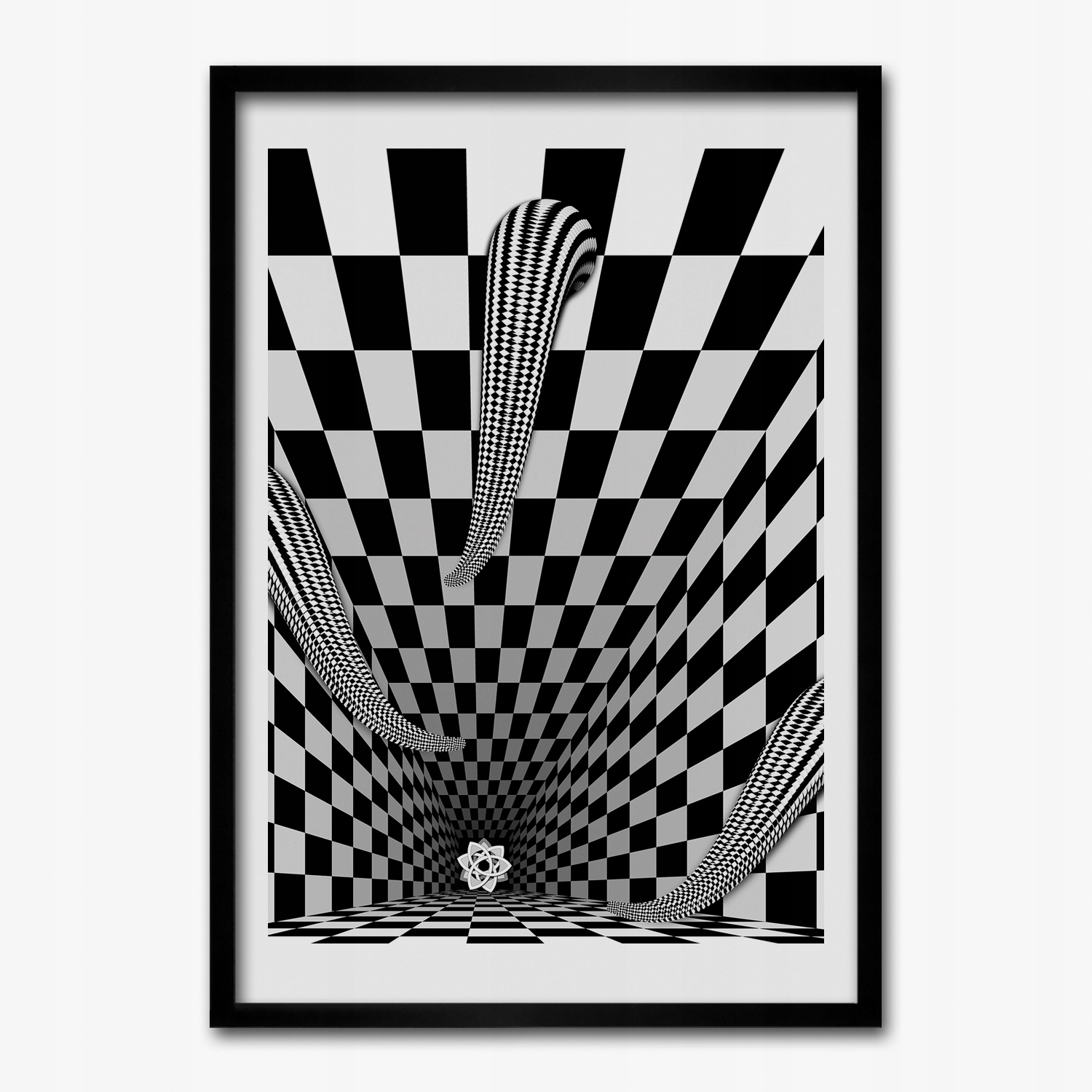 Obraz v ráme Mdf Abstrakcia 3D ilúzia 50x70 cm